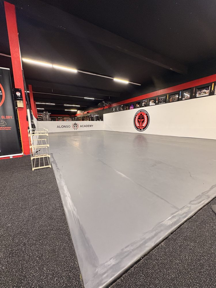 Gym training floor after Maid4You commercial cleaning